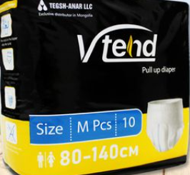 Том хүний живх өмсдөг M №10 Тэгш-анар