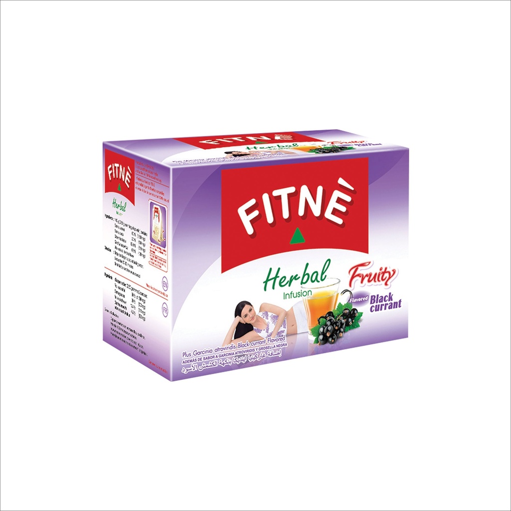 FITNE Herbal Infusion Tea Black Currant Flavored 37.5g