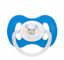 Symmetric silicone soother 6-18 months Bunny & Company blue