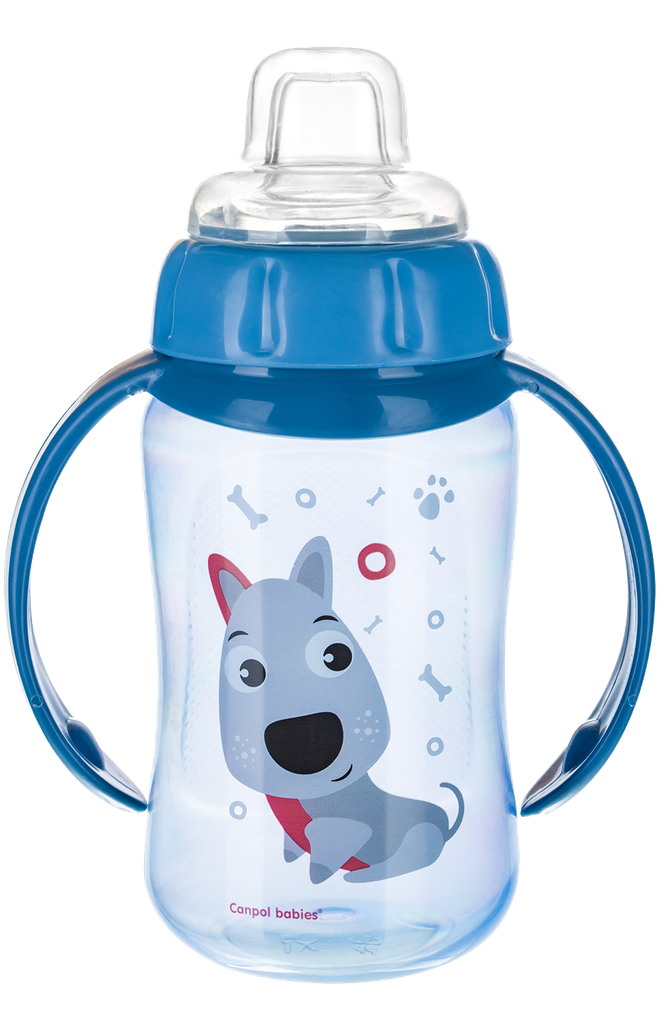 Training cup with silicone spout - Cute Animals - dog