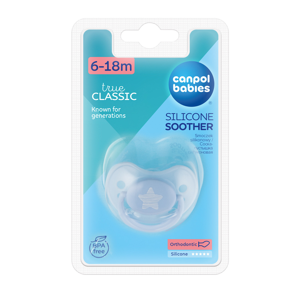 Orthodontic Silicone Soother 6-18m "True Classic" №1 22/420