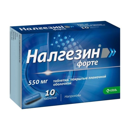 [100831] Налгезин форте 550мг шах №10 KRKA