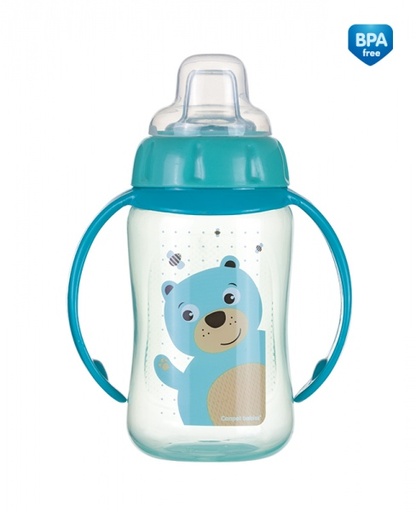 [201009] Training cup with silicone spout - Cute Animals - bear - IM-Canpol