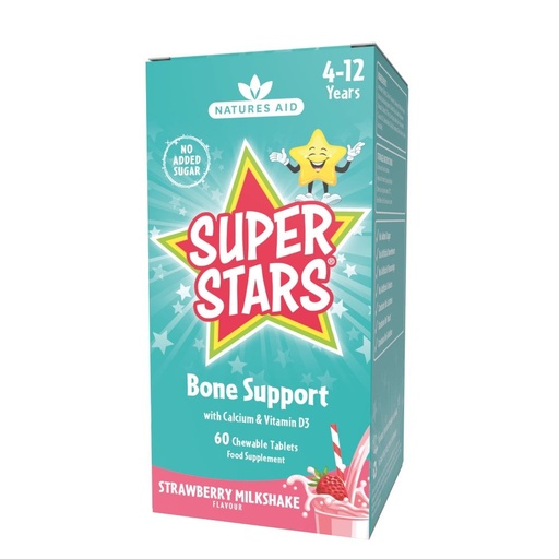 [300358] ХҮҮХДИЙН КАЛЬЦИ, Д3 - Super Stars Bone Support №60 зажилдаг шахмал - IM-NATURES AID Ltd